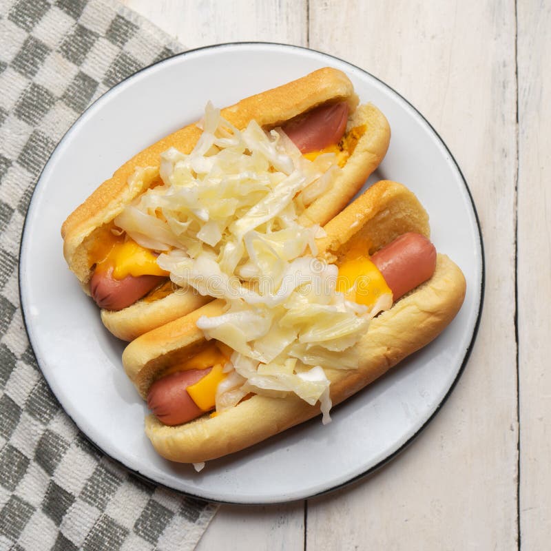 Hot Dog - Cachorro quente Brasil Tradicional Stock Photo