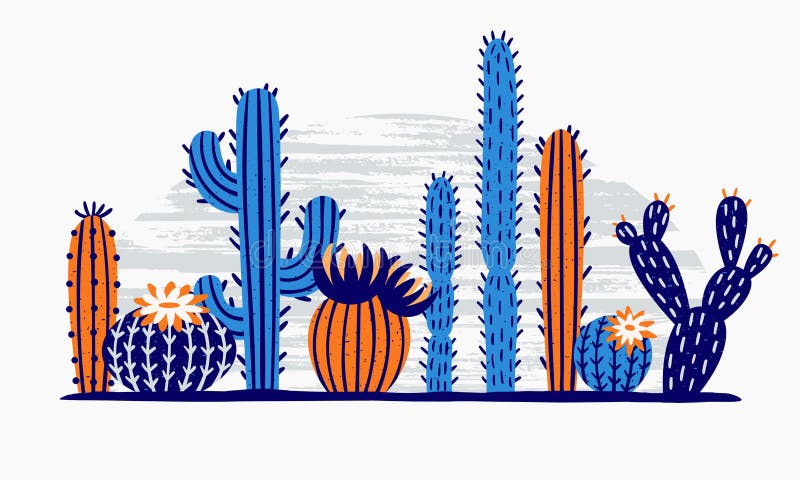 Cacto mexicano do deserto Os cactos florescem, planta de jardim exótica e ilustração isolada do vetor dos cactos flores tropicais ilustração do vetor Cacto mexicano do deserto Os cactos florescem, planta de jardim exótica e ilustração isolada do vetor dos cactos flores tropicais ilustração do vetor