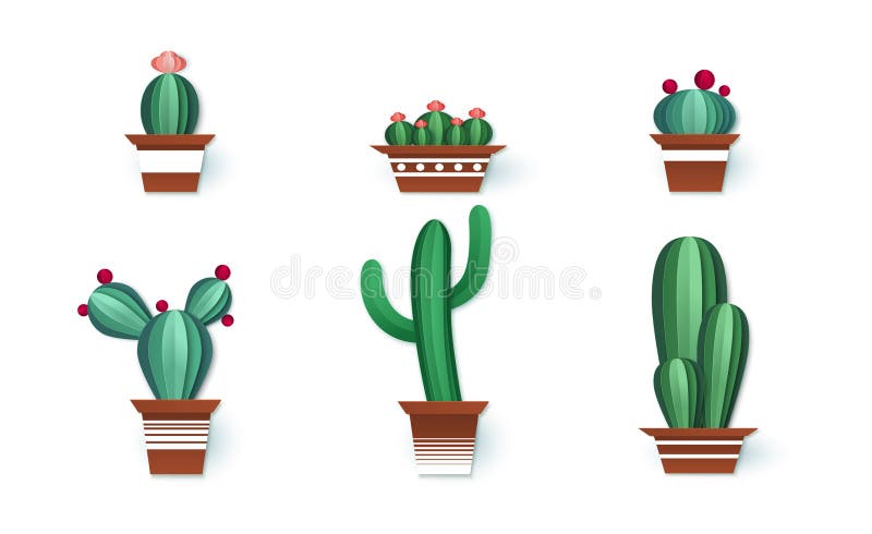 Suculentas Do Arizona. Cacto Na Ilustração Do Desenho Animado Do Pote Da  Flor. Plantas Do Deserto Ou Plantas Home Nas Prateleiras Isoladas No Branco  Royalty Free SVG, Cliparts, Vetores, e Ilustrações Stock.