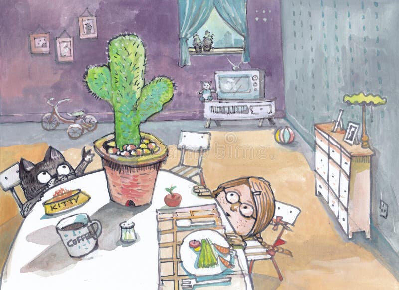 cactus op lijst vector illustratie cactus op lijst vector illustratie