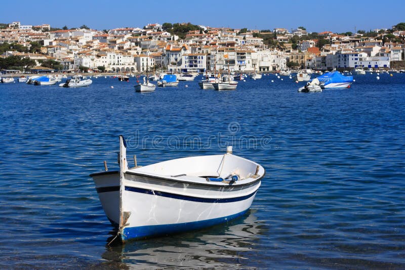 Old boat at Cadaques (Costa Brava, Catalonia, Spain). Old boat at Cadaques (Costa Brava, Catalonia, Spain)