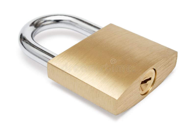 Cadeado simples foto de stock Cadeado simples foto de stock