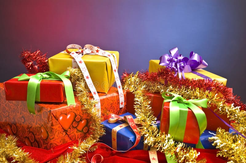 Cadeaux de Noël images libres de droits