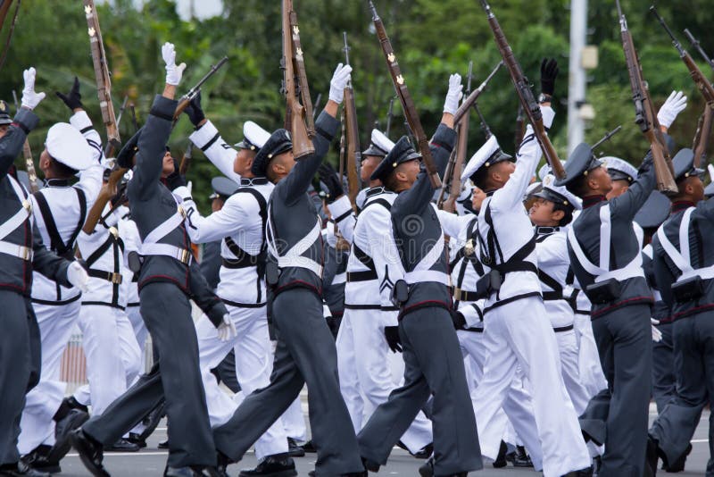 Cadetes filipinos de la academia militar imágenes de archivo libres de regalías Cadetes filipinos de la academia militar imágenes de archivo libres de regalías