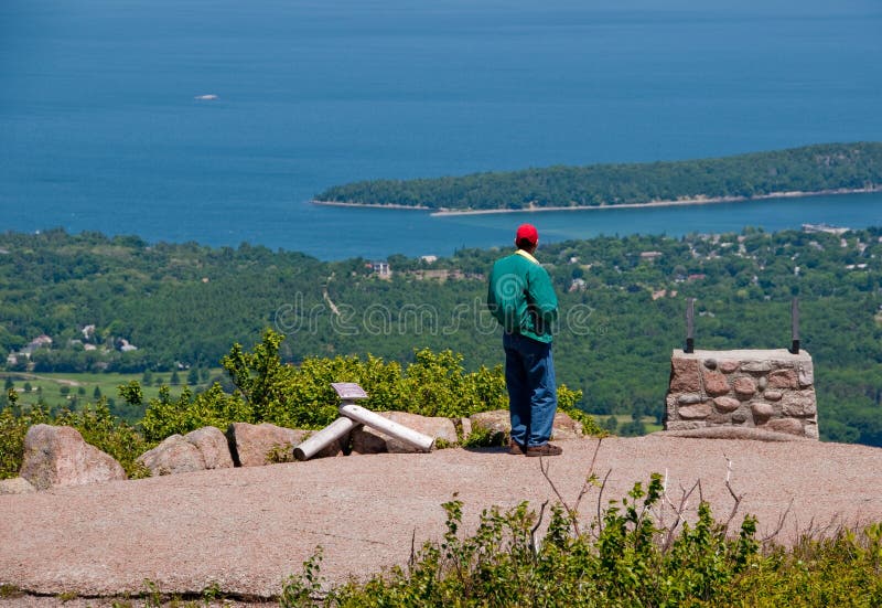 Cadillac Mountain, Maine, USA royalty free stock images