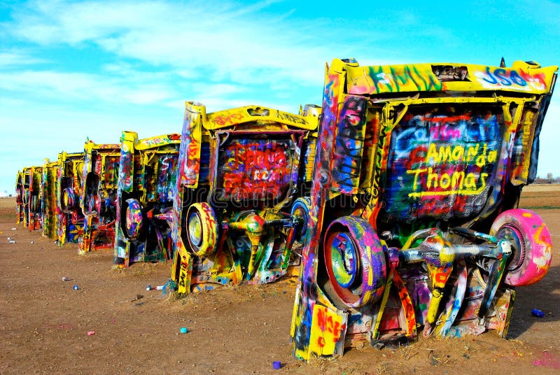 Cadillac Ranch Near Amarillo, Texas Editorial Photo Image of