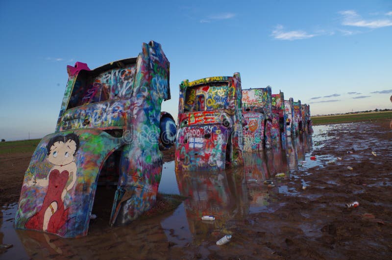 Cadillac-Ranch stockfotografie