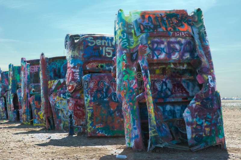 Download Cadillac ranch stock image. Image of austin, 1974, amarillo - 70623537