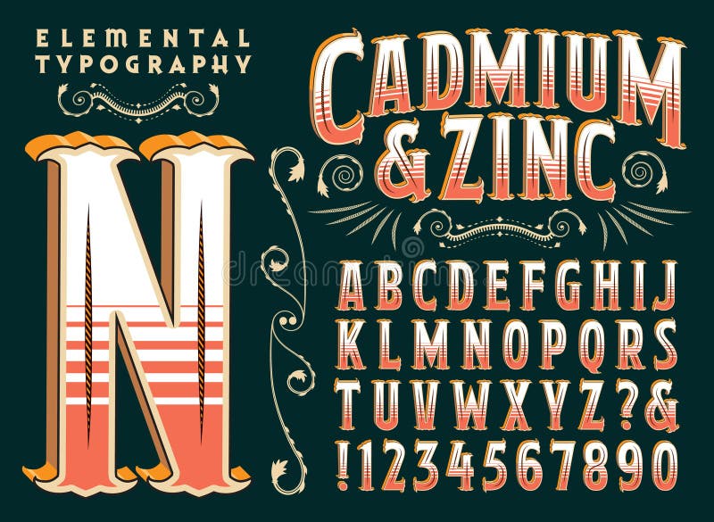Cadmium & Zinc Original Type Design