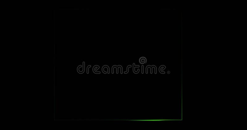 Cadre carré avec vert éclatant illustration de vecteur