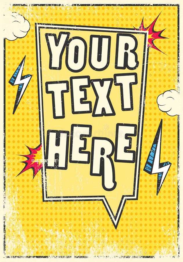 Cadre comique d'affiche illustration stock Cadre comique d'affiche illustration stock