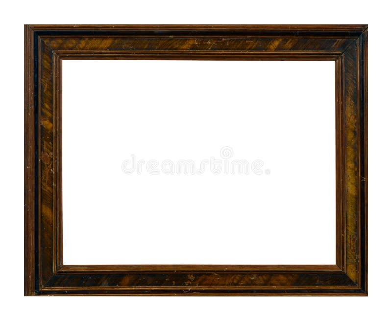 Cadre d'isolement de photo, cadre antique en bois de photo photo libre de droits Cadre d'isolement de photo, cadre antique en bois de photo photo libre de droits
