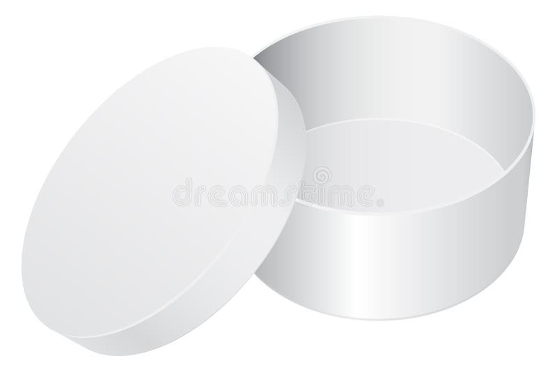 Cadre de cadeau rond Paquet ouvert de blanc blanc illustration de vecteur Cadre de cadeau rond Paquet ouvert de blanc blanc illustration de vecteur