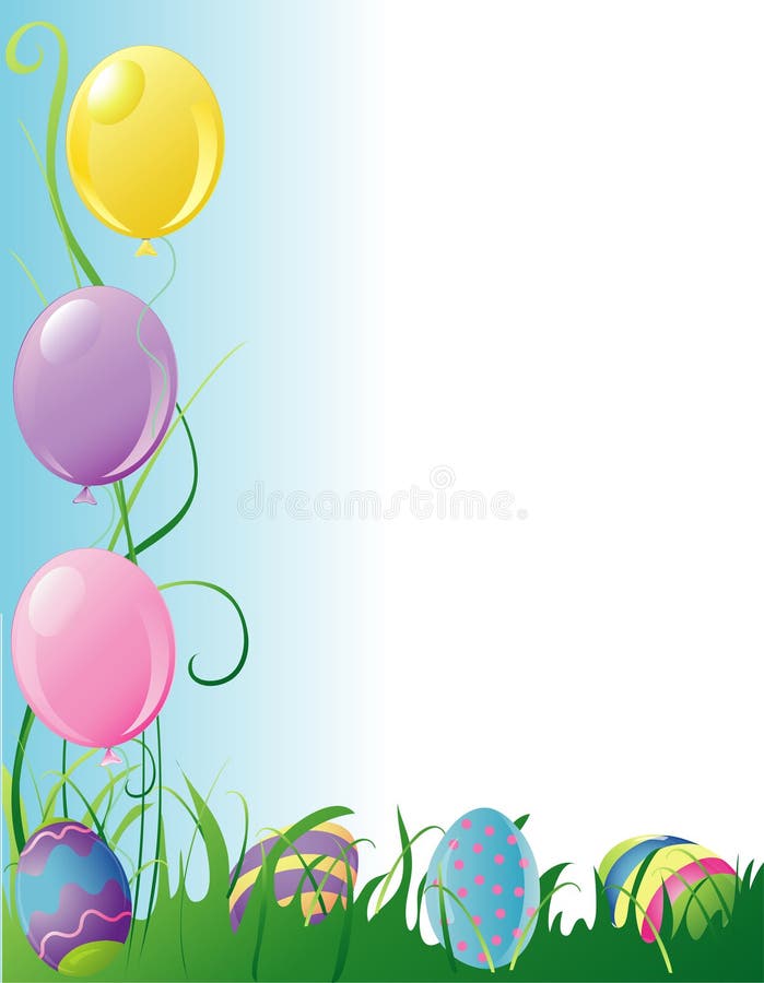 Cadre de réception de Pâques illustration libre de droits Cadre de réception de Pâques illustration libre de droits