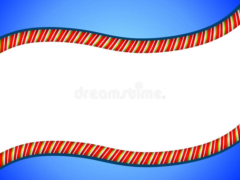 Cadre de Swoosh de canne de sucrerie illustration stock Cadre de Swoosh de canne de sucrerie illustration stock