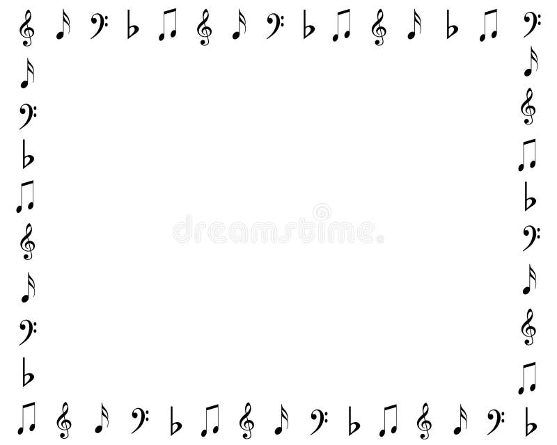 Cadre de symboles de musique illustration libre de droits Cadre de symboles de musique illustration libre de droits
