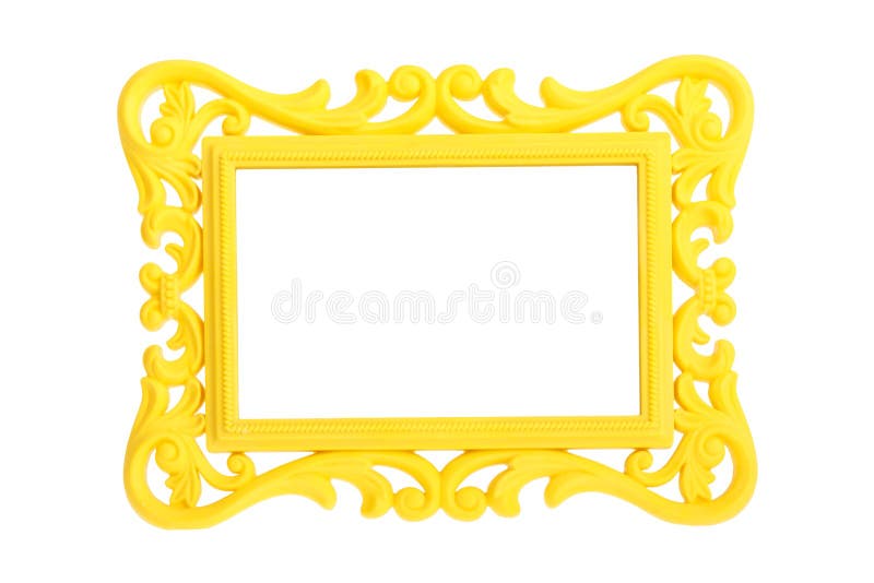 Cadre de tableau jaune photos libres de droits