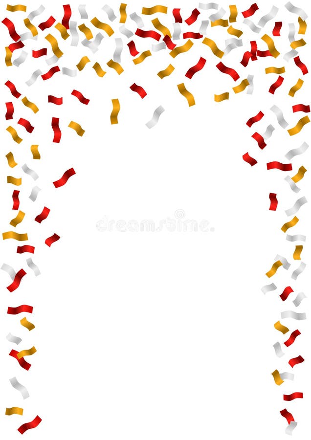 Cadre De Bordure De Confettis Du Nouvel an Illustration Stock -  Illustration du confettis, cadre: 192602111