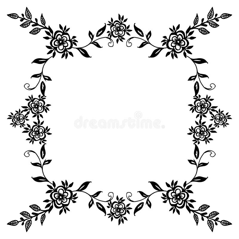 Cadre floral d'élément de conception, fleurs mignonnes d'ensemble, cadre de frontière, pour la carte de voeux Vecteur illustration de vecteur Cadre floral d'élément de conception, fleurs mignonnes d'ensemble, cadre de frontière, pour la carte de voeux Vecteur illustration de vecteur
