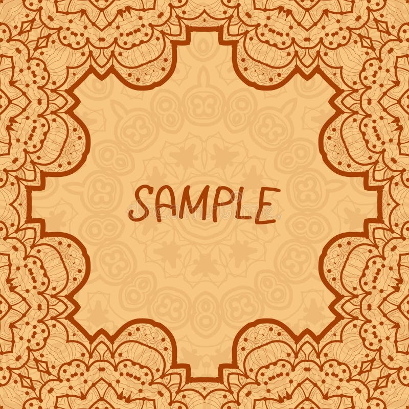 Cadre ornemental, modèle floral sensible Vecteur illustration libre de droits Cadre ornemental, modèle floral sensible Vecteur illustration libre de droits