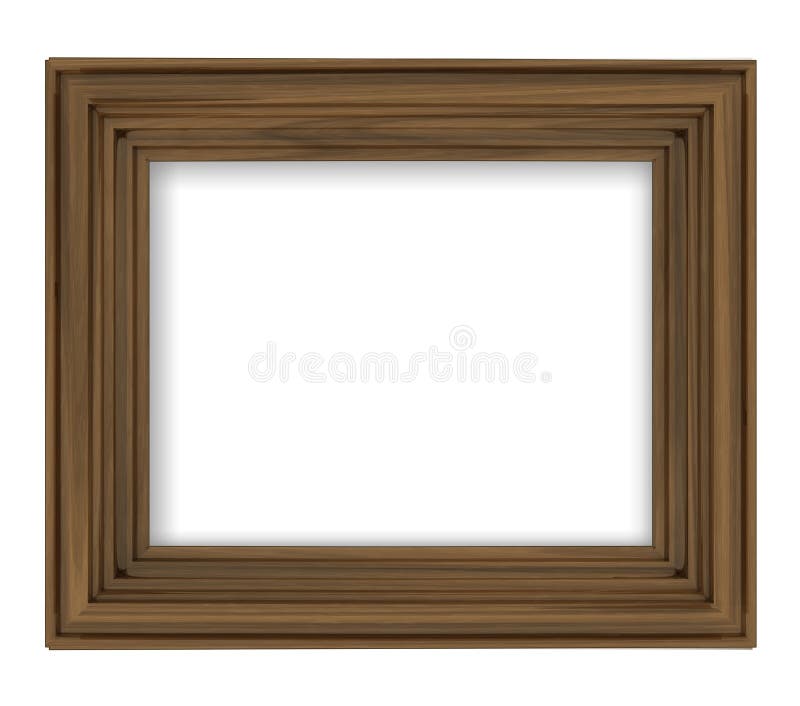 Cadre rectangulaire décoratif en bois brun vide illustration de vecteur Cadre rectangulaire décoratif en bois brun vide illustration de vecteur