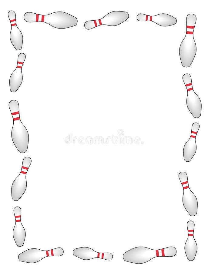 Cadre/trame de bowling illustration libre de droits Cadre/trame de bowling illustration libre de droits