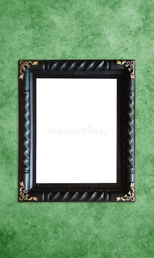 Cadre vide élégant de peinture de photo de classique antique coloré noir de cru à l'arrière-plan grunge et rétro pour l'intérieur photographie stock libre de droits Cadre vide élégant de peinture de photo de classique antique coloré noir de cru à l'arrière-plan grunge et rétro pour l'intérieur photographie stock libre de droits