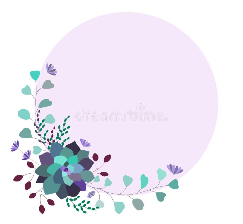 Cadre à la mode de vecteur floral, calibre, frontière Succulents et feuilles élégants et à la mode illustration de vecteur Cadre à la mode de vecteur floral, calibre, frontière Succulents et feuilles élégants et à la mode illustration de vecteur