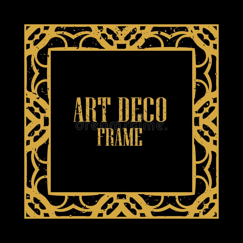 Cadru retro Art deco. Invitație de prezentare a unui model retro-stil în arta deco. chenar și cadru Art deco. șablon creativ în stilul anilor 1920. ilustrație vectorială eps 10