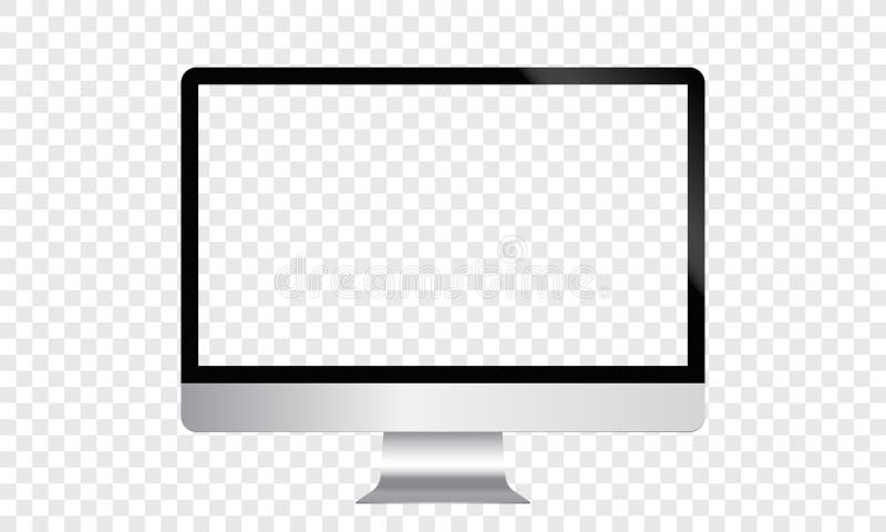 Cadru vectorial ecran gol pentru afișare computer vector illustration