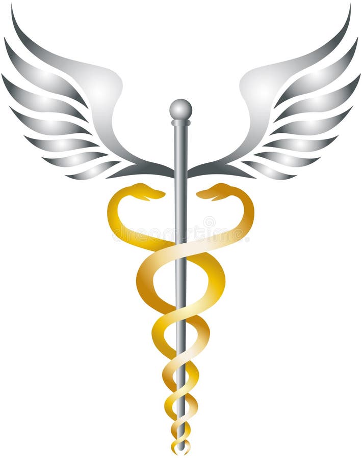 Caduceus stock illustration. Illustration of caducei, health - 7591128