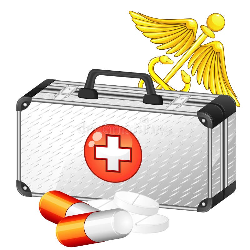 Caduceus and medical case