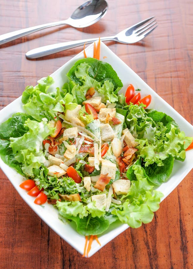 Caesar salad plate