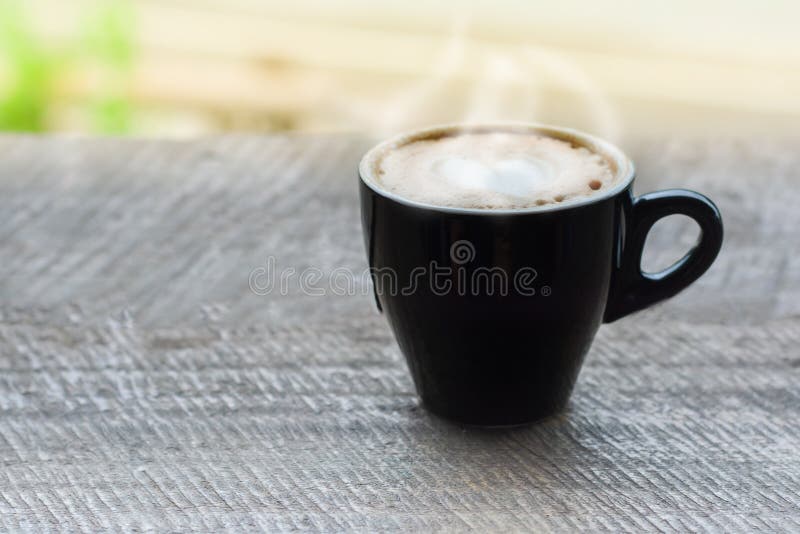 Vaso de café con leche. Glass of coffee with milk Stock Photo