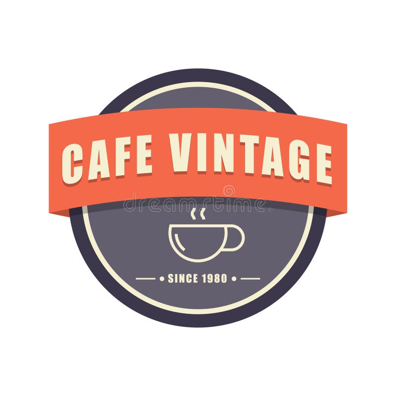 blank vintage circle logo