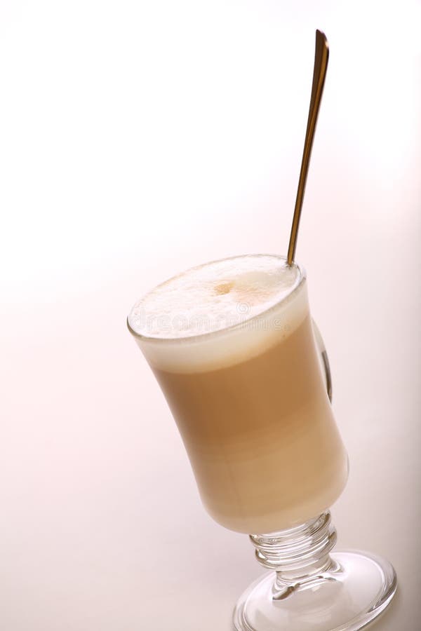 Cafe Coffee Latte in a glass royalty free stock photo