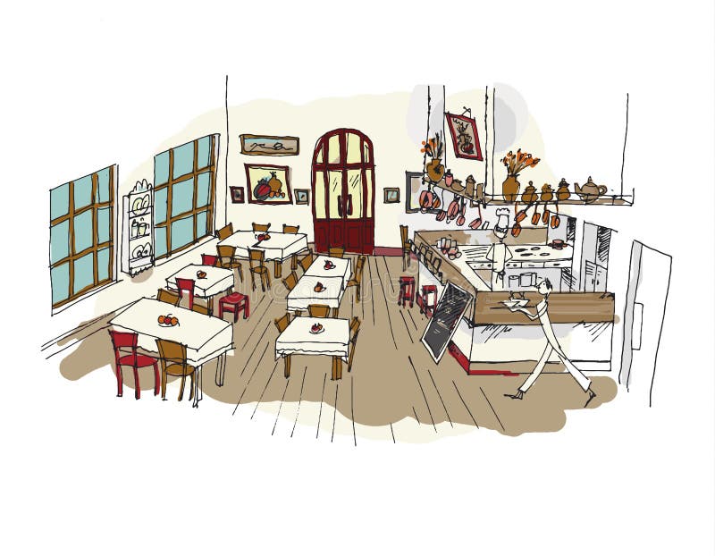 Student sketch illustrating the canteen in use (Source: Authors). |  Download Scientific Diagram