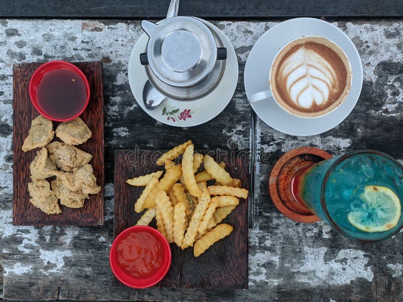 Cafe Menu Snack and Drinks at Gedoh Coffee Stock Image Image of menu