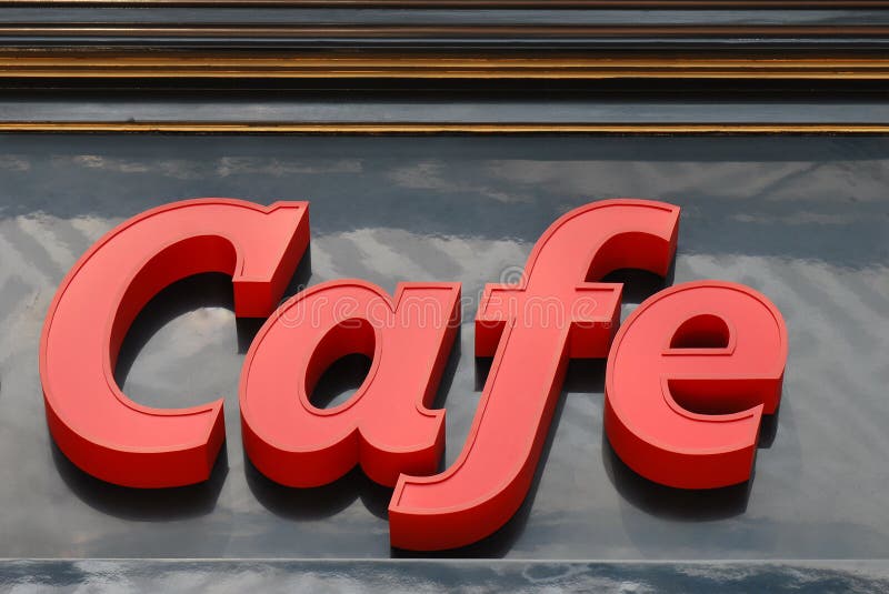 Cafe Sign royalty free stock photography