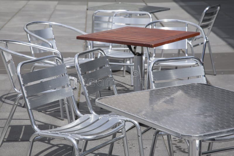 Cafe Table and Chairs stock photo. Image of cafe, outside 57532566