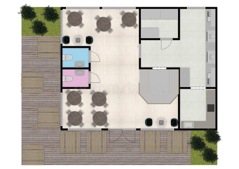 Cafe Top View Plans. Floor Plan 3d Cafe Floor Plan. Coffee House Plan
