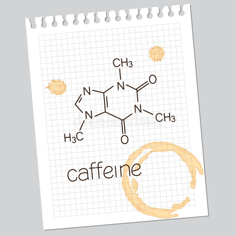 Cafeïne stock illustratie