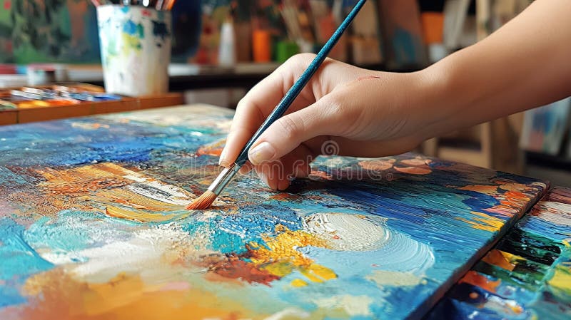 Caffè ectico per creativi con lezioni d'arte e spazi ispiratori. PicAI generato