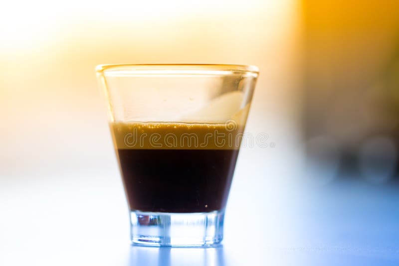 Caffè espresso in vetro