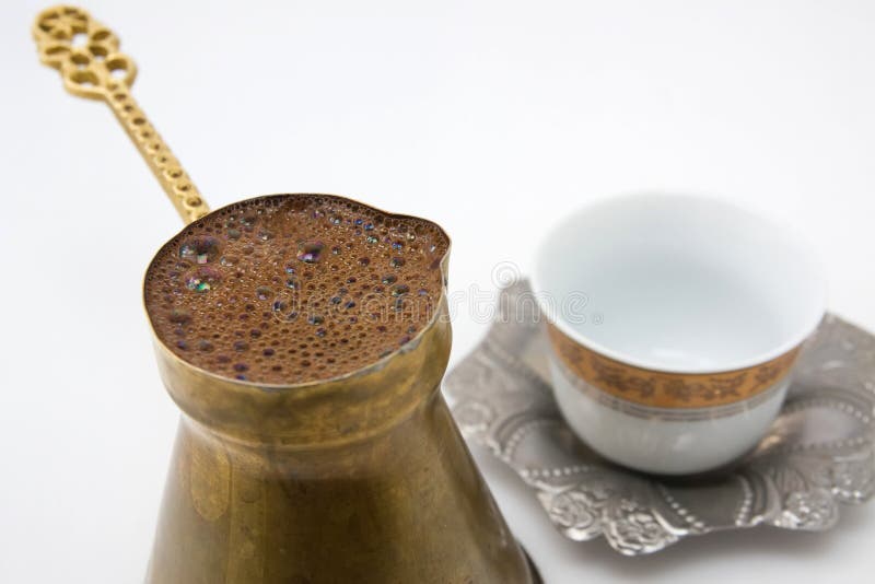 Caffè tradizionale bosniaco immagine stock Caffè tradizionale bosniaco immagine stock