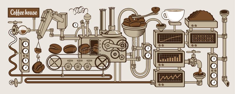 Café illustration libre de droits Café illustration libre de droits