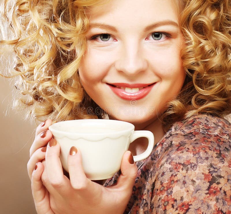 Café bebendo da mulher fotos de stock royalty free