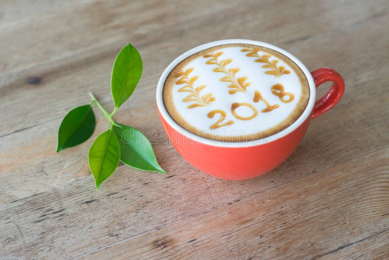 café chaud avec l'art 2018 de lait de mousse photo libre de droits café chaud avec l'art 2018 de lait de mousse photo libre de droits