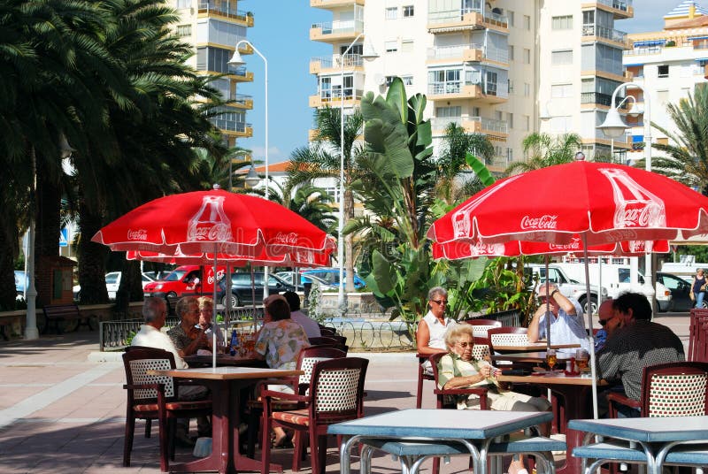 Café do pavimento, Lagos foto de stock royalty free