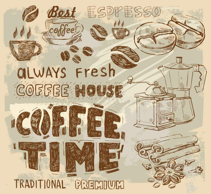 Café vetor ilustração do vetor